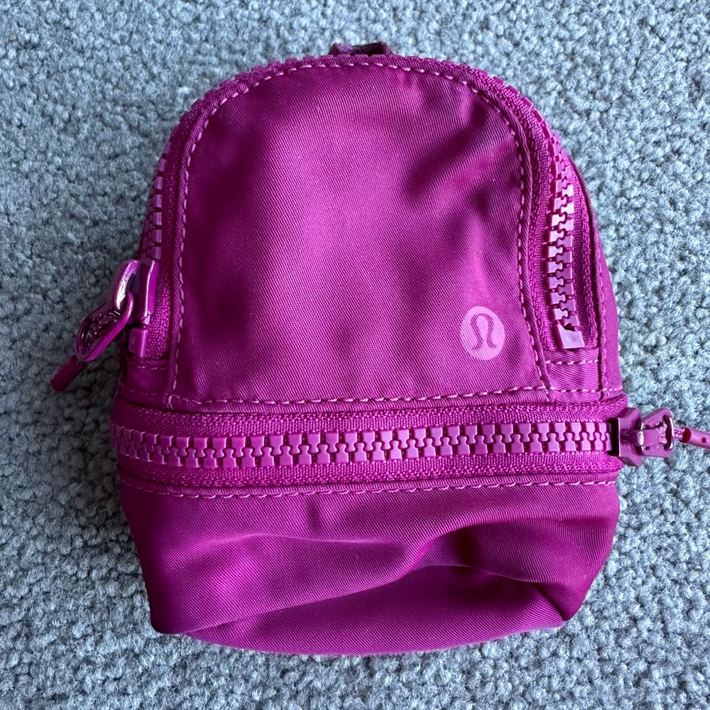Lululemon mini keychain backpack